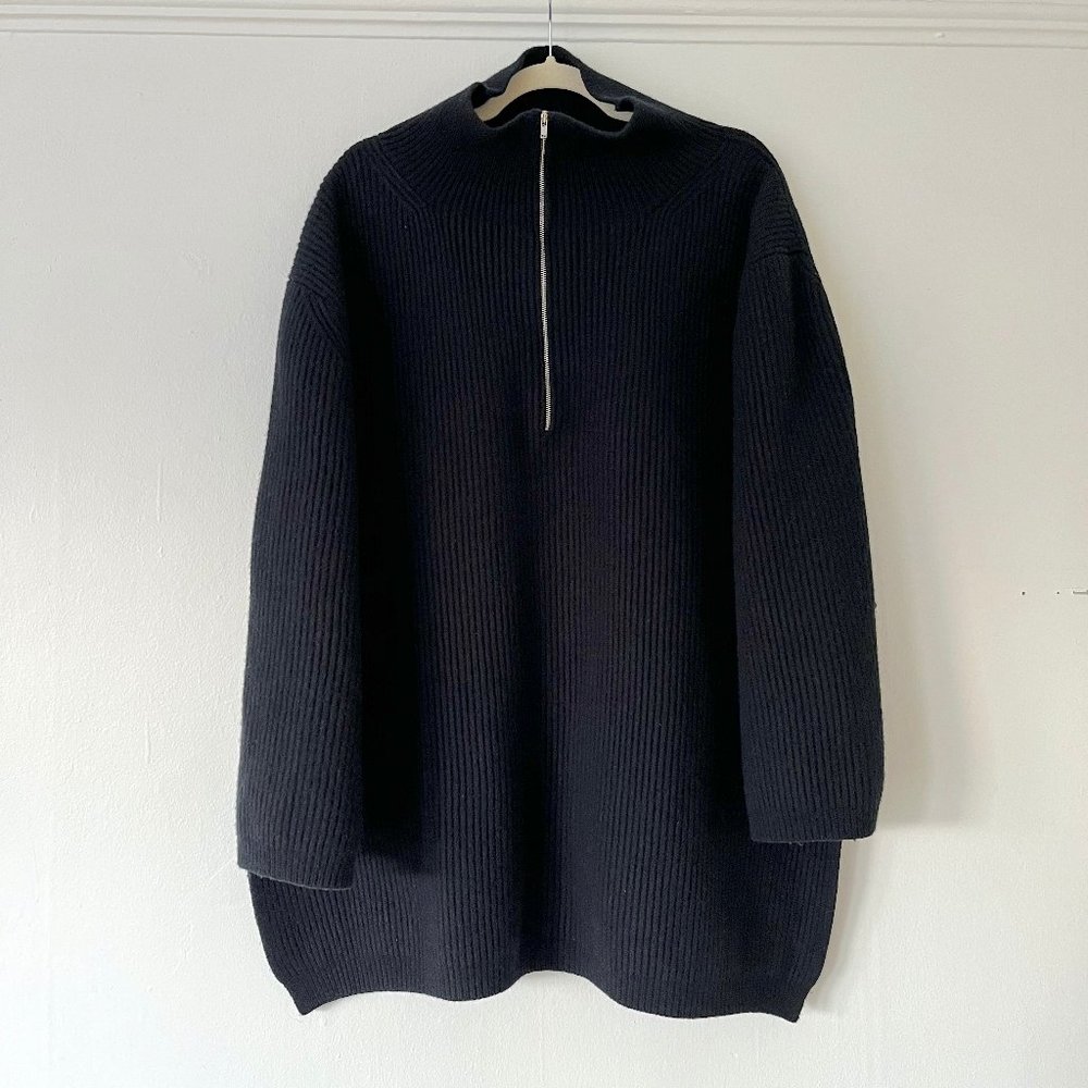 TOTÊME Fisherman Zipper Knit Sweater